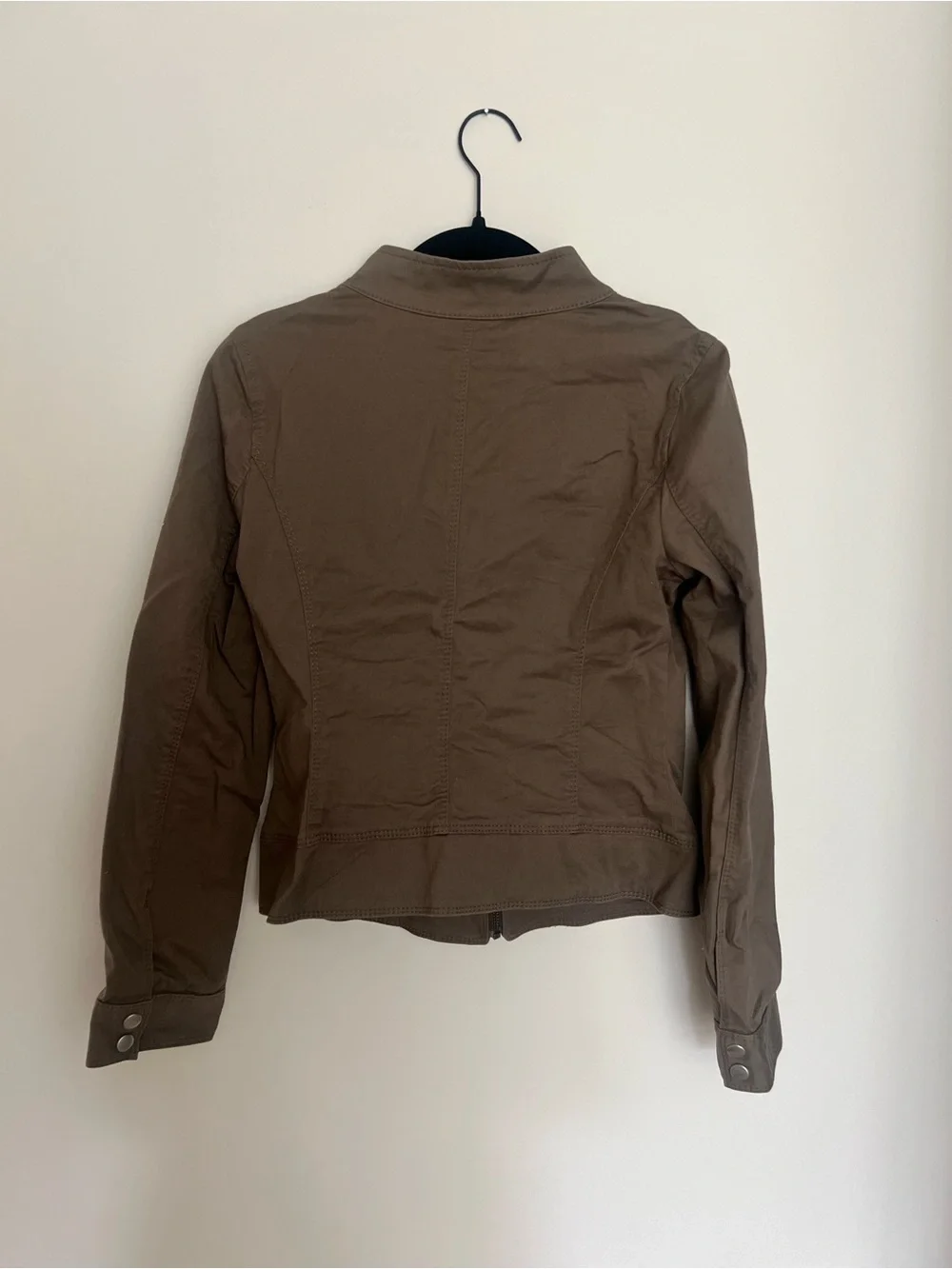 Express Olive Utility Zip Jacket - Picture 3 of 4